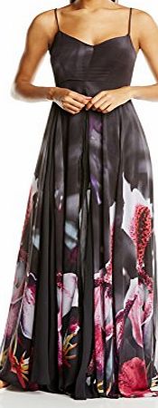 Religion Womens Lush Maxi Sleeveless Dress, Dark Grey, Size 14 (Manufacturer Size:Large)