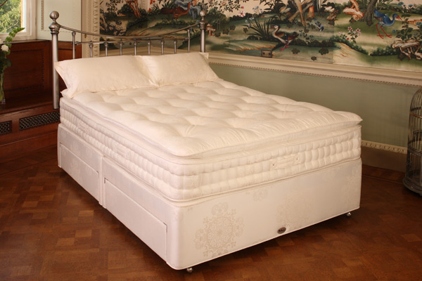 Latex Pillowtop Divan Bed Single 90cm