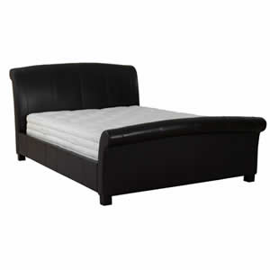 Monza 4FT 6 Double Leather Bedstead