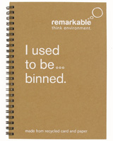 Remarkable A5 Spiral Bound Recycled Card Notepad - perfect