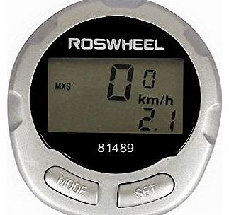 REN ZHONG CYCLING Clothing IM55 Fashion Cycling Wireless Bike Bicycle Cycling LCD Computer Speedometer Odometer Waterproof Noctilucent Odometer Silver