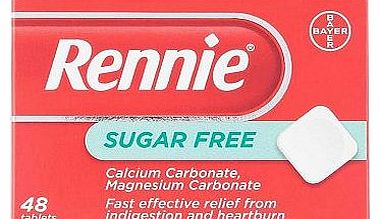 Rennie Sugar Free - 48 Tablets 10075160