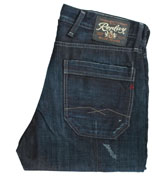 Dark Denim Worker Style Jeans - 32`