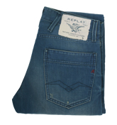 Makgowane Blue Slim Fit Jeans - 34`