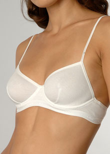 Replay Ribbed Cotton underwired bra