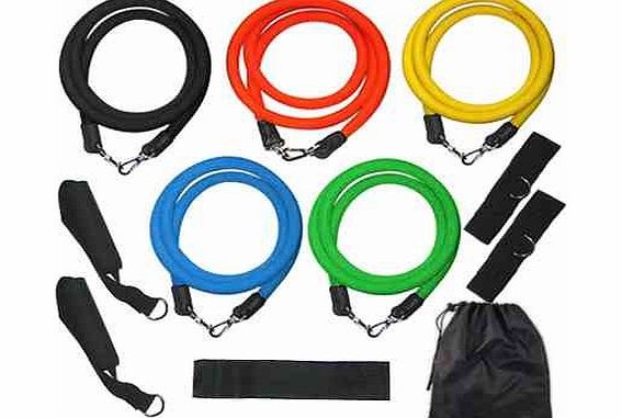 Resistance Bands Set Exercise Bands Home Gym Fitness Equipment Workout Bands Exercise Equipment for Pilates Yoga Core Training