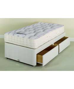 Single Divan Pocket Sprung Orthopaedic 2 Drawer