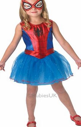 Girls Spiderman Spider Girl Fancy Dress Costume Outift Marvel Super Hero 7-8 Yrs