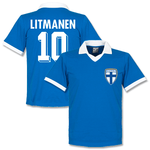 1970 Finland Home Retro Shirt + Litmanen 10