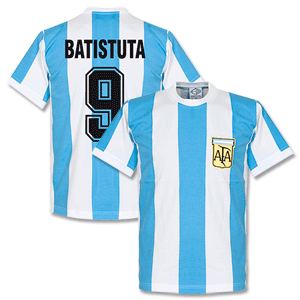 1978 Argentina Home Retro Batistuta Shirt