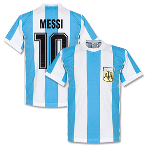 1978 Argentina Home Retro Messi Shirt