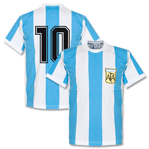 1978 Argentina Home Retro No 10 Shirt