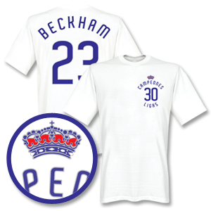 2007 Real Madrid Campeones Beckham T-shirt