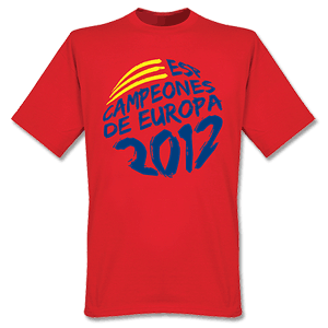 2012 Spain Campeones De Europa Circle Graphic