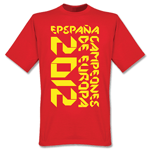 2012 Spain Campeones De Europa Origami Graphic