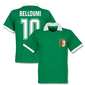 Algeria Away Retro Shirt + Belloumi 10 (Fan Style)
