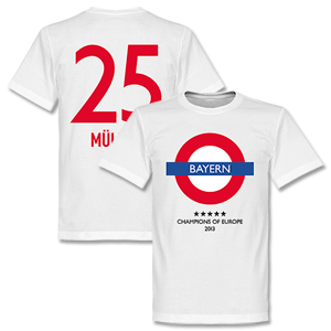 Bayern Underground T-Shirt + M&uuml;ller 25 -