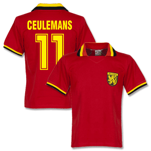 Belgium Home Retro Shirt + Ceulemans 11
