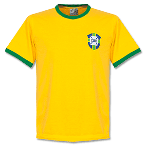 Brazil Home Retro Shirt (Crew Neck)