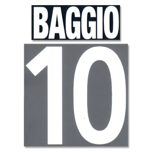 02-03 Italy Home Baggio 10 Flex Name and Number