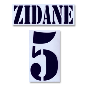 Retake CKP 02-03 Real Madrid Home Zidane 5 Flex Name and
