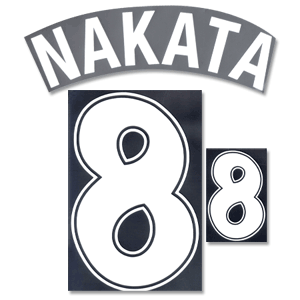1998 Japan Home Nakata 8 Flex Name and Number
