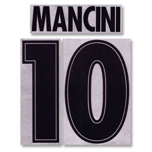 1998 Lazio Home Mancini 10 Flock Name and Number