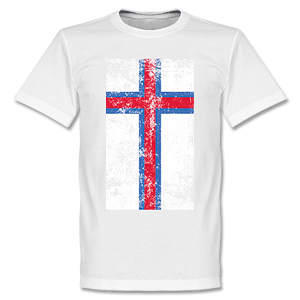 Faroe Islands Flag T-Shirt - White