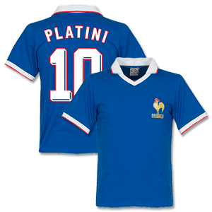 France Home Platini Retro Shirt