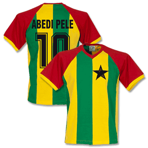 Ghana Home Retro Shirt + Abedi Pele 10