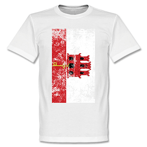 Gibraltar Flag T-Shirt - White