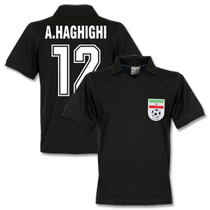 Iran GK Retro Shirt + A.Haghighi 12