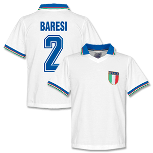 Italy Away Retro Shirt + Baresi 2