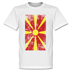 Macedonia Flag T-Shirt - White