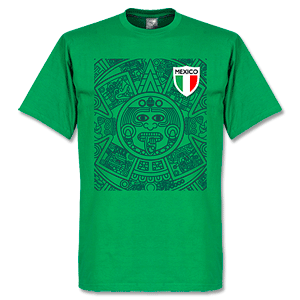 Mexico 1998 Aztec Kids T-shirt - Green