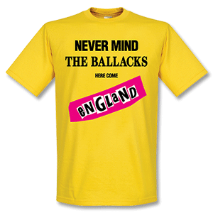 Never Mind The Ballacks Tee - yellow