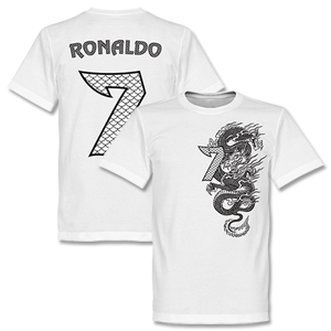 Ronaldo No.7 Dragon KIDS T-shirt - White