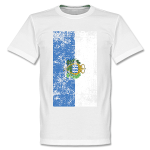 San Morino Flag T-Shirt - White