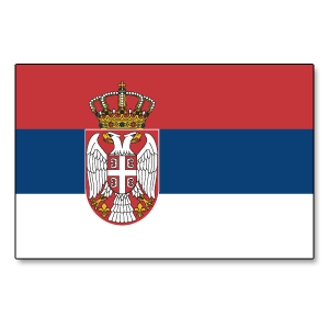 Serbia Iron On Patch 30mm x 20mm