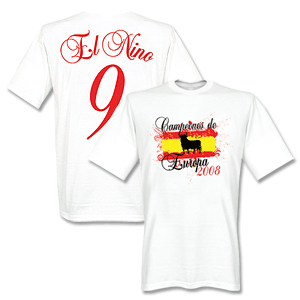 Spain European Champions Tee El Nino 9 - White (Delivery end July)