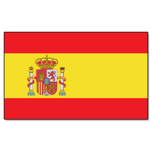 Spain Flag Iron On Patch 30mm x 20mm