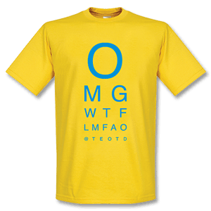 Text Speak Logo T-shirt - Yellow