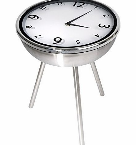Retro Clock Table Stainless Steel, Side table, Coffee Table, bedside table