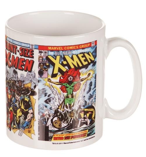 Retro Comic Strip Print X-Men Marvel Mug