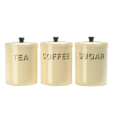 Cream Tea Coffee and Sugar Canisters