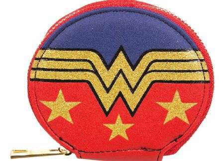 Retro DC Comics Wonder Woman Logo Glitter Print