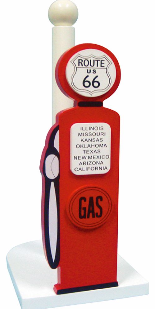 Retro Route 66 Petrol Pump Kitchen Roll Holder