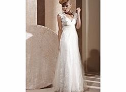 Retro Satin Wedding Dresses White