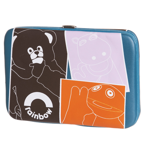 Squares Rainbow Characters Clasp Wallet