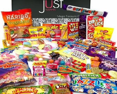 Retro Sweet Drop The Best Ever Retro Sweets MEGA Treasure Gift Box - The Original Sweet Shop in a Box! - Perfect gift idea for boys and girls, him or her, women and men